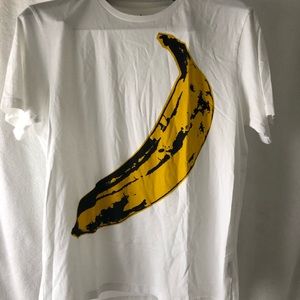 White T-shirt - Warhol collaboration with UNI QLO